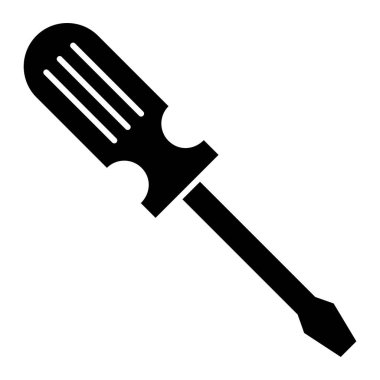 Tornavida. Web simgesi basit illüstrasyon