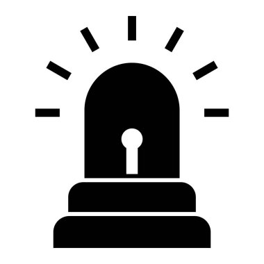 Alarm! Web simgesi basit illüstrasyon