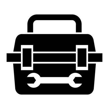 Alet çantası. Web simgesi basit illüstrasyon