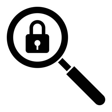 Büyüteç simgesi. vektör illüstrasyonu