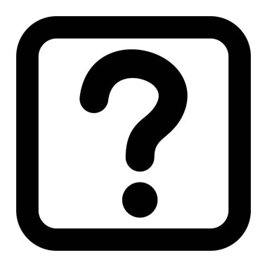 Soru işareti simgesi. vektör illüstrasyonu