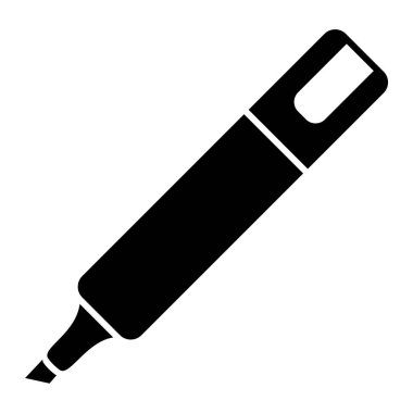 Kalem. Web simgesi basit illüstrasyon