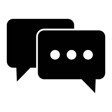 konuşma balonu simgesi, vektör illüstrasyonu