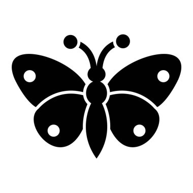 Kelebek simgesi vektör illüstrasyonu