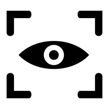 Göz. Web simgesi basit illüstrasyon