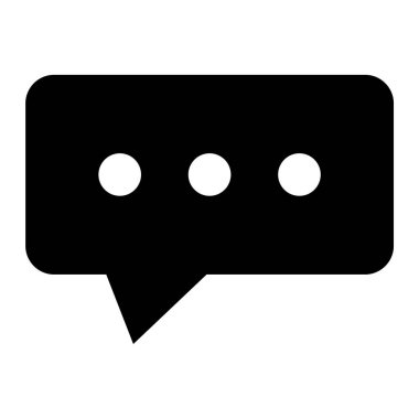 Sohbet balonu Basit tasarım