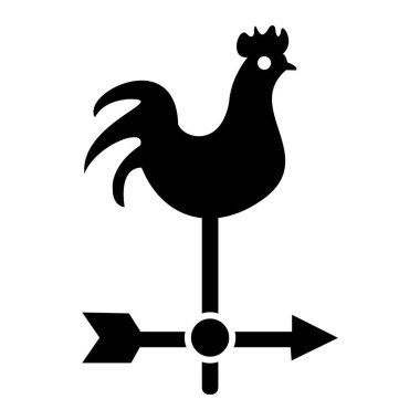 horoz simgesi vektör illüstrasyonu