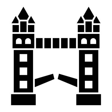 Kale kule simgesi. vektör çizim