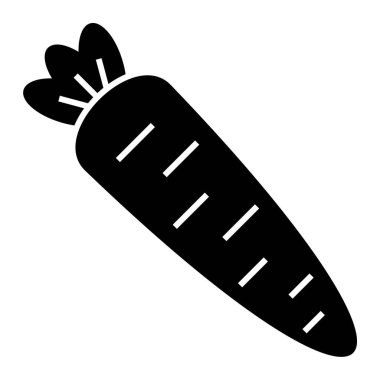 Havuç. Web simgesi basit illüstrasyon