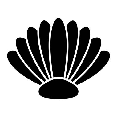 deniz kabuğu ikonu vektör çizimi tasarımı