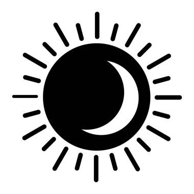 Güneş Simgesi Vektör illüstrasyonu