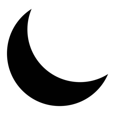 Ay. Web simgesi basit illüstrasyon