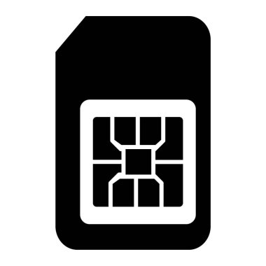 SIM kartı vektör simgesi