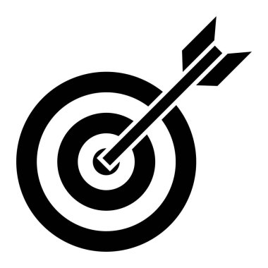 hedef simge, vektör illüstrasyonu