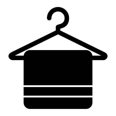 Havlu. Web simgesi vektör illüstrasyonu