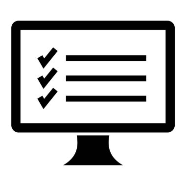 Bilgisayar monitörü. Basit resimleme