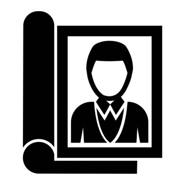 iş adamı simgesi vektör illüstrasyonu