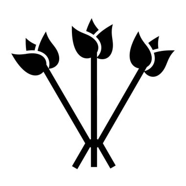 Çiçekler. Web simgesi basit illüstrasyon