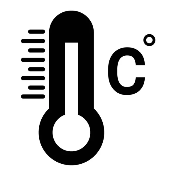 温度计 Web图标简单设计 — 图库矢量图片
