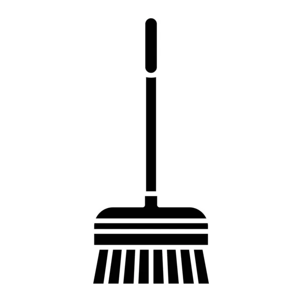 Broom Icon Flat Illustration Rake Vector Icons Web — Vetor de Stock