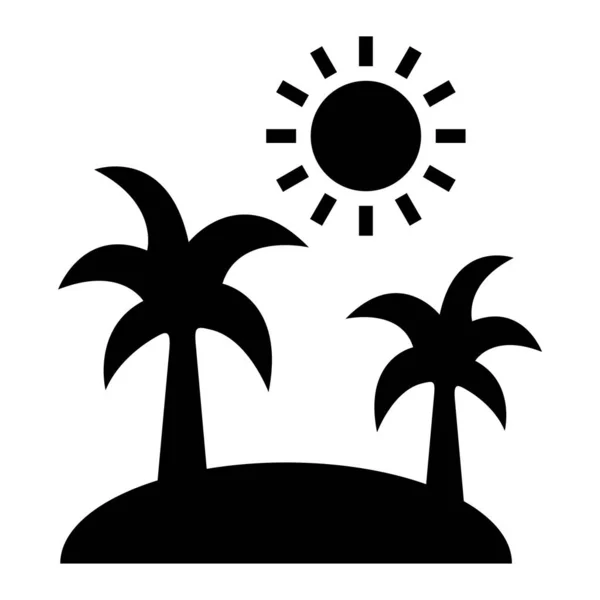 Sommer Urlaub Symbol Vektor Illustration — Stockvektor