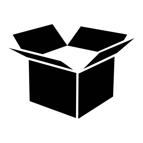 Open Box Symbol Vektorillustration — Stockvektor