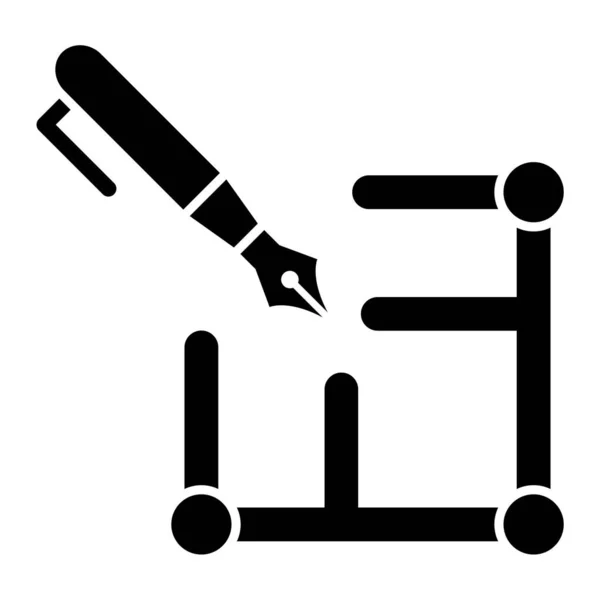 Ołówek Ikona Web Prosta Ilustracja — Wektor stockowy