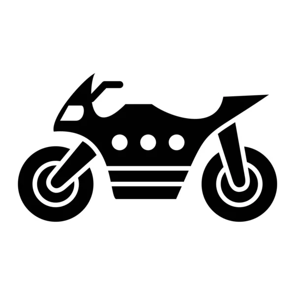 Мотоцикл Веб Іконка Проста Ілюстрація — стоковий вектор
