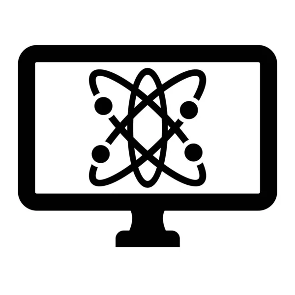 Atom Icon Vektor Isoliert Auf Weißem Hintergrund Für Ihr Web — Stockvektor