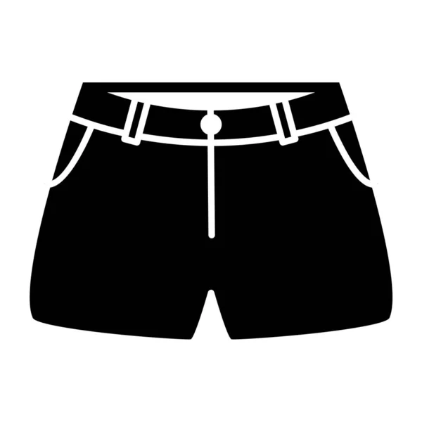 短裤图标 网上泳衣矢量图标的简单说明 — 图库矢量图片