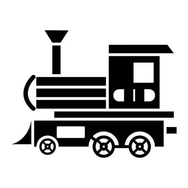 Icono Del Tren Ilustración Simple Vector — Archivo Imágenes Vectoriales