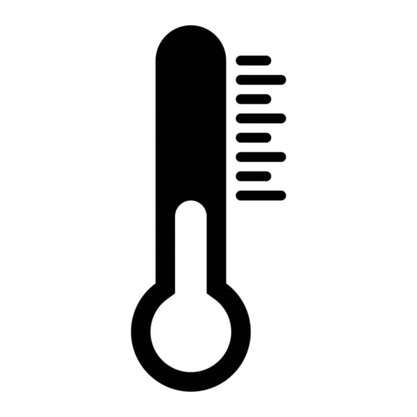 Thermometer Web Ikone Einfaches Design — Stockvektor