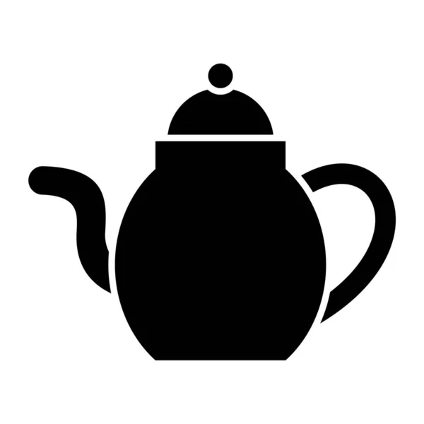 Иконка Чайника Контур Иллюстрации Векторных Значков Чайника Веб — стоковый вектор