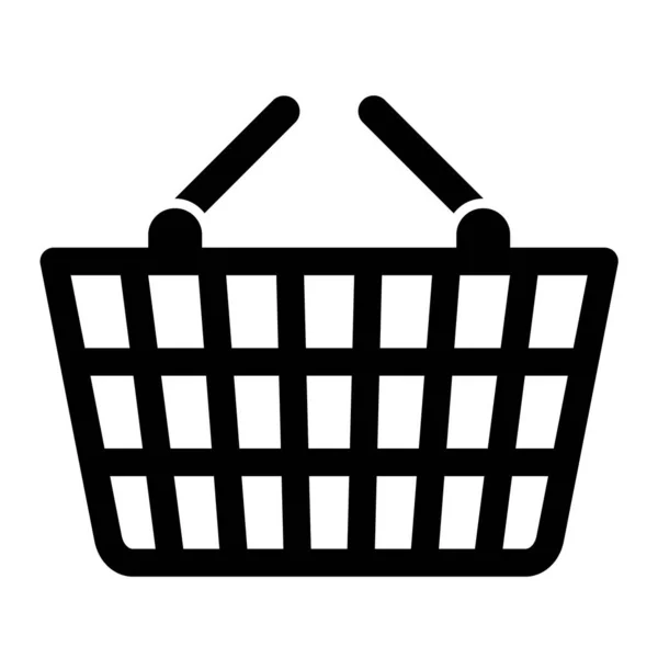 Shopping Basket Icon Simple Illustration Supermarket Cart Vector Icons Web — Stock Vector