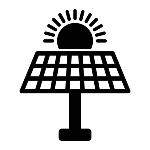Panel Solar Ilustración Simple — Archivo Imágenes Vectoriales