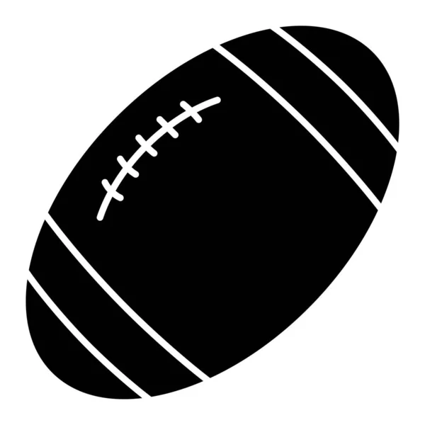 Bola Rugby Icono Vector Ilustración — Archivo Imágenes Vectoriales