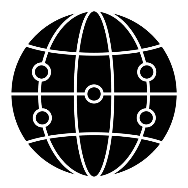 Απεικόνιση Διανύσματος Εικονιδίου Παγκόσμιου Δικτύου — Διανυσματικό Αρχείο