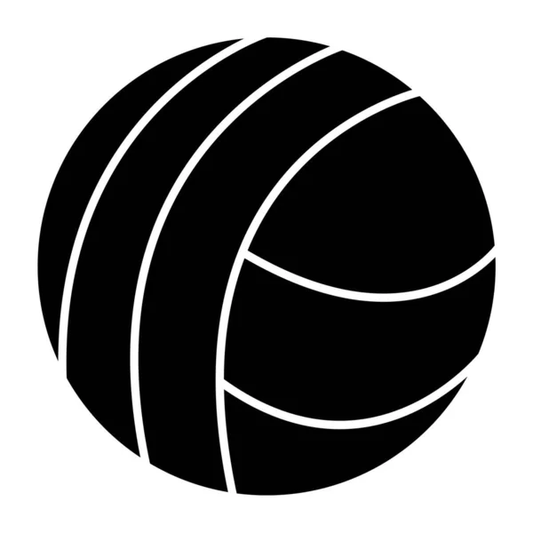 Voleybol Ikonu Web Için Basketbol Vektör Sembolünün Özet Çizimi — Stok Vektör