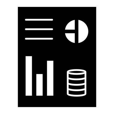 İş raporu vektör çizim