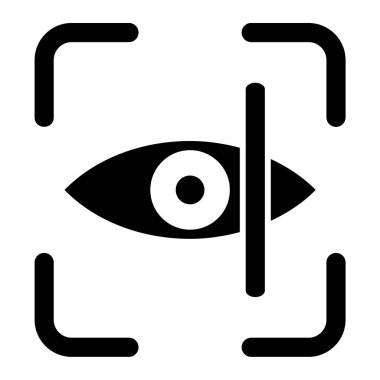 Göz. Web simgesi basit illüstrasyon