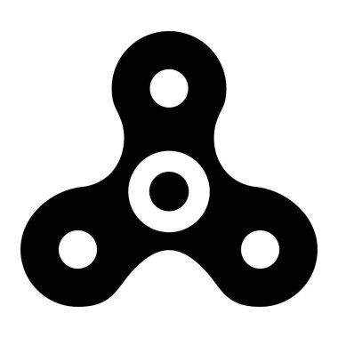 Kıpır kıpır dönen ikon. Web için oyuncak araba vektör simgelerinin düz çizimi