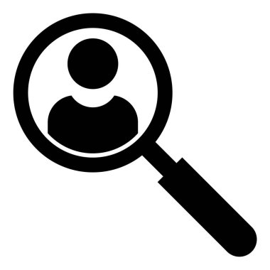 Arama simgesi vektör illüstrasyonu