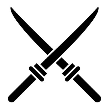 Kılıç. Web simgesi basit illüstrasyon