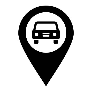 araba simgesi vektör illüstrasyonu