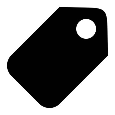 etiket simgesi, vektör çizimi