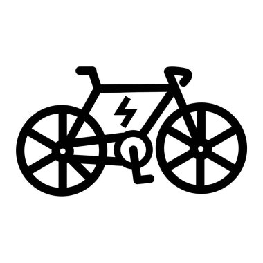 Bisiklet ikonu vektörü. Beyaz arkaplanda izole edilmiş basit bir tasvir. düzenlenebilir vuruş.