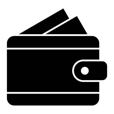 cüzdan ikonu vektör illüstrasyonu