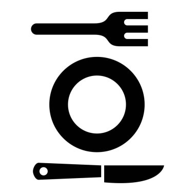 çatal simgesi vektör illüstrasyonu