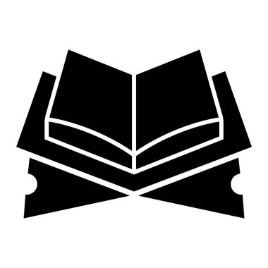 Kitap simgesini, basit vektör çizim