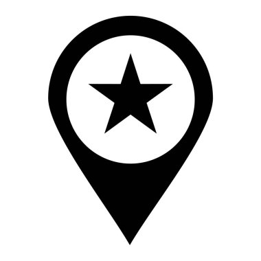 Harita işaretleyici. Basit resimleme